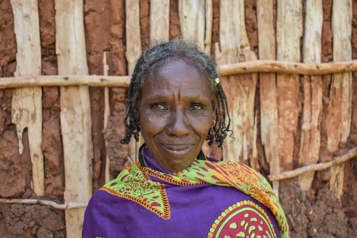 A woman who receive food assistance