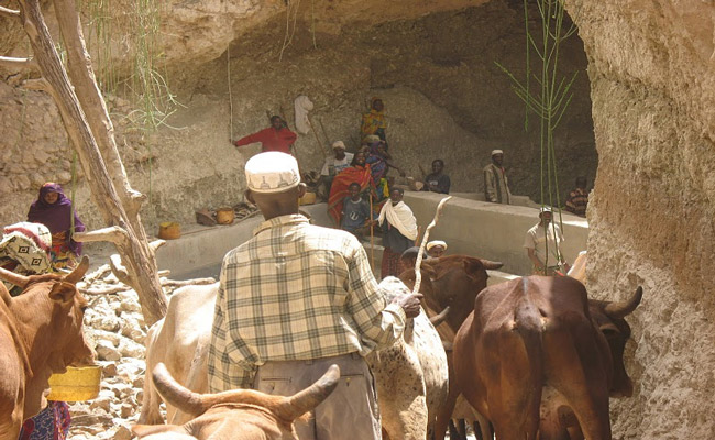 A traditional deep well in the Borana reigion of Ethiopia