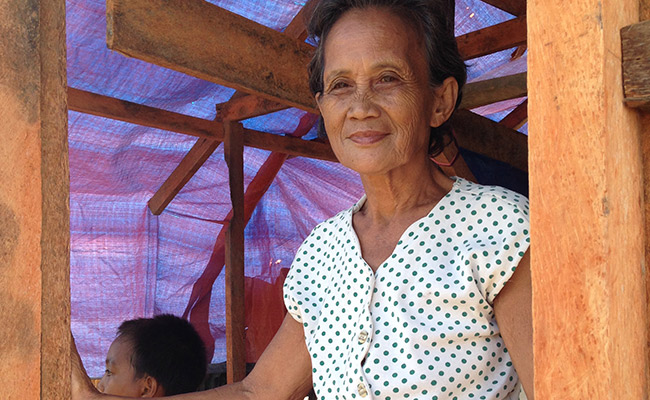 Remedios Petilla is being helped by DEC member CARE International