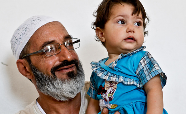 Muna with her Grandfather